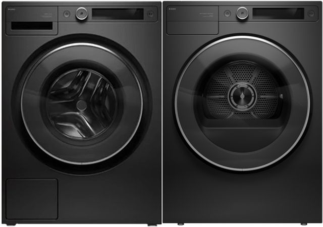 ASKO 5 Series Graphite Black Front Load Washer & Vented Electric Dryer Laundry Pair-0