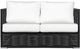 Enclover Chestnut Black/White Loveseat-0