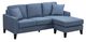Mazin Furniture Douglas Blue Reversible Chaise Sofa-0