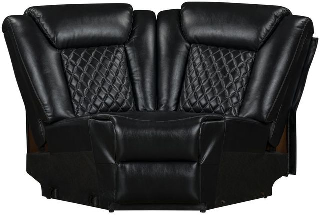New Classic® Home Furnishings Orion II 3-Piece Black L-Shape Manual Reclining Sectional-4