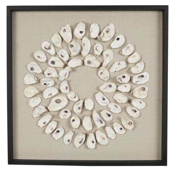 Deco Marche Cream 28" Shell Wall Decor-0