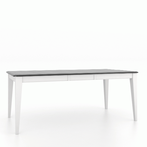 Canadel Customizable Gourmet 76" VE Base Dining Table with One Removable Leaf-2