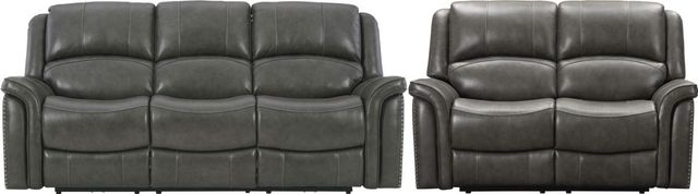 Signature Design by Ashley® Gaspar 2-Piece Gray Living Room Set-0