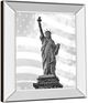 Classy Living Roffman, R. Liberty Flag Mirror Framed Wall Art-3