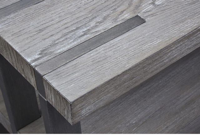 Magnussen Home® Eldridge Weathered Gravel Sofa Table-3