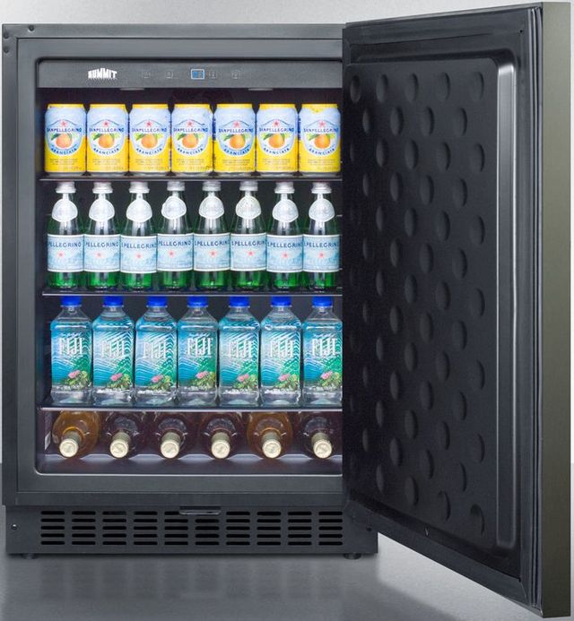 Summit® 4.6 Cu. Ft Black Stainless Steel Under the Counter Refrigerator-3