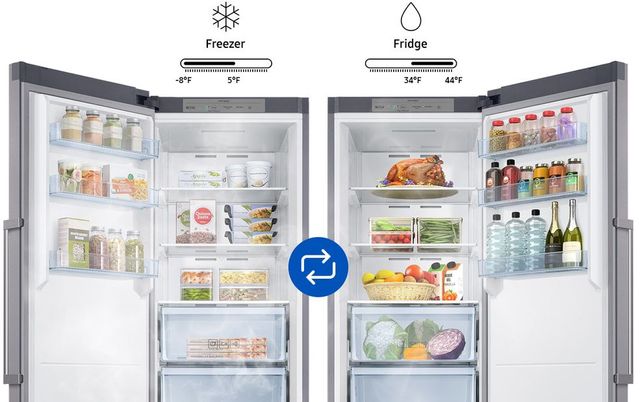 Samsung 11.4 Cu. Ft. Stainless Look Convertible Upright Freezer-7
