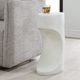 Uttermost® Stevie White Stone Composite Indoor-Outdoor Accent Table-3