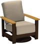 Telescope Casual Customizable Leeward Fabric/Plastic Outdoor Swivel Hidden Rocker Chair with Rustic Arms-0