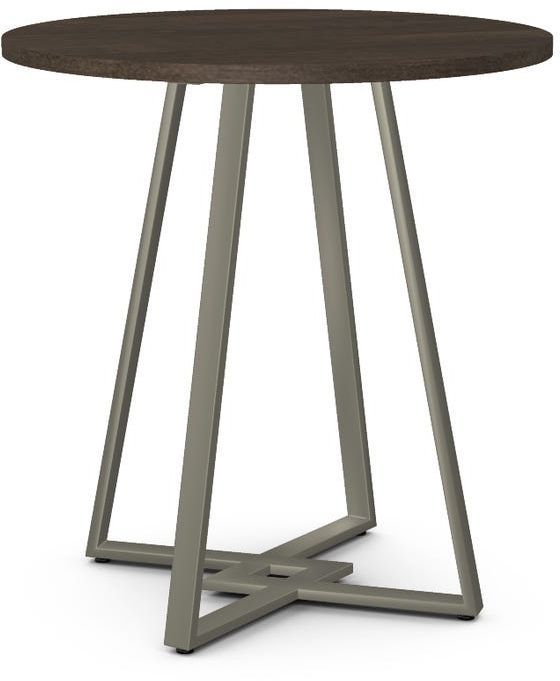Amisco Customizable Dirk Birch Veneer Counter Height Table with 36" Tabletop -0