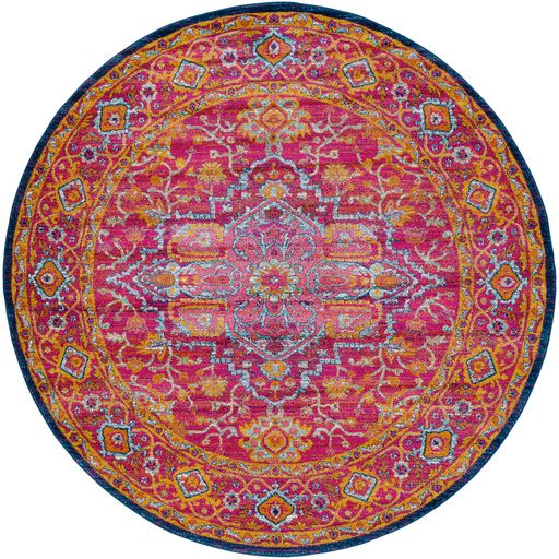 Surya Harput Garnet 5' Round Rug-0