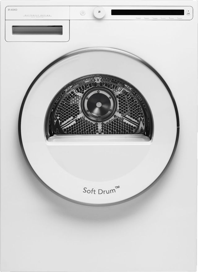 ASKO Classic 4.1 Cu. Ft. White Front Load Electric Vented Dryer-0