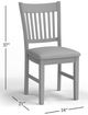 Jofran Inc. Rustic Shores Watch Hill Brown Gray Desk Chair-2