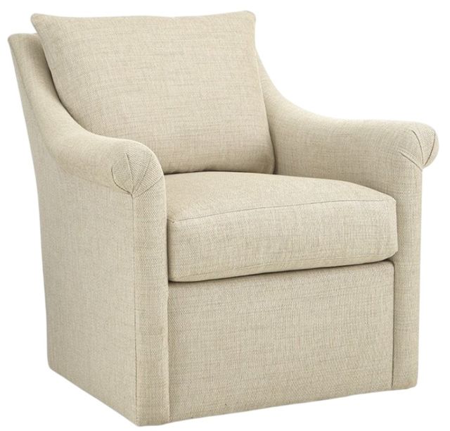 Craftmaster® Customizable New Traditions Sloped Arm Swivel Chair-3