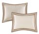 Olliix by Madison Park Genevieve 7 Piece Taupe and Brown California King Comforter Set-1