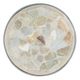Hooker® Furniture Melange Marin Tumbled White Onyx Accent End Table with Pewter Base-2