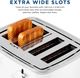 GE® 4-Slice Snow White Toaster-5