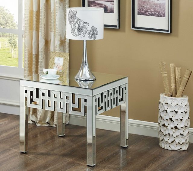 Meridian Furniture Aria Mirrored End Table-3