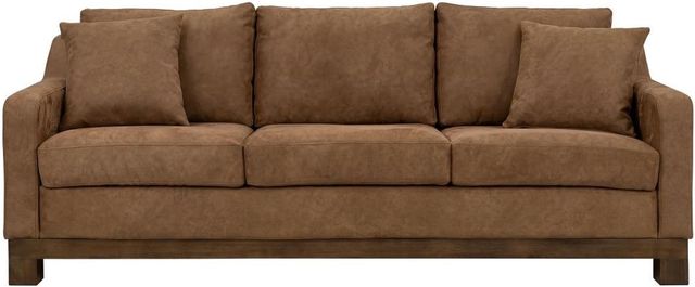 International Furniture Direct Zaphiro Brown Sofa-2