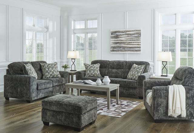 Signature Design by Ashley® Lonoke Gunmetal Accent Ottoman-3