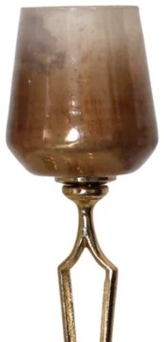StyleCraft Amber/Gold 18" Tea Lite Holder-1