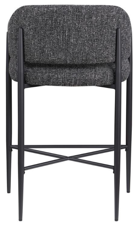 Meridian Furniture Dame Black Upholstered Counter Stool-3