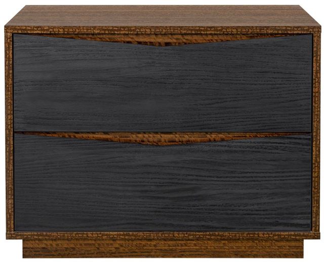 Michael Amini® Kayner Charcoal 2-Drawer Nightstand-1