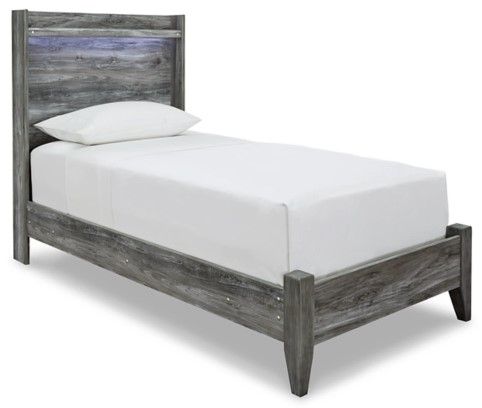 Signature Design by Ashley® Baystorm 2-Piece Gray Twin Panel Bed with Dresser Set-1