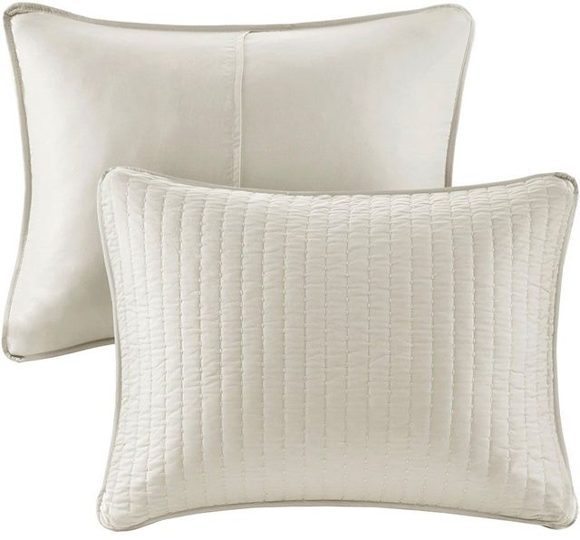 Olliix by Madison Park Cream Twin/Twin XL Keaton Reversible Coverlet Set-1