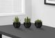 Monarch Specialties Inc. 3-piece 6" Artificial Succulent with Black Pot-1