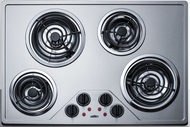 Summit® 30" Stainless Steel Electric Cooktop-0