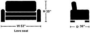 Edgewood Furniture Pottery Anthracite Loveseat-2