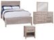 American Woodcrafters 2810 Aurora 4-Piece Whitewash Queen Bedroom Set-0