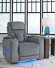Signature Design by Ashley® Studio Cave Steel Power Recliner with Adjustable Headrest-4