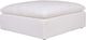 Moe's Home Collection Clay Cream White Ottoman-0