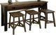 International Furniture Direct Loft Brown 4-Piece Brown Counter Height Dining Set-0
