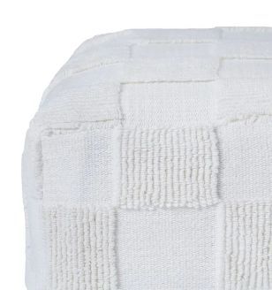 Renwil® Payne Ivory Pouf-3