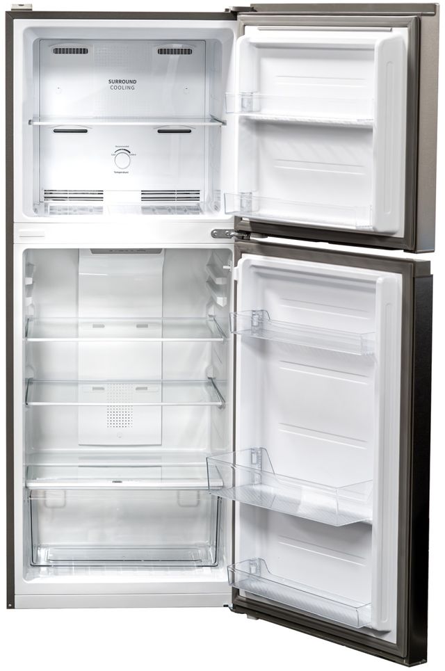 Danby® Woods 23" 10 Cu. Ft. Stainless Steel Look Freestanding Compact Top Freezer Refrigerator-1
