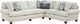 Fusion Furniture Awesome Oatmeal 2-Piece Right-Arm Facing Sectional-0