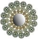 A & B Home Mcguire Blue/Green/Ivory Medallion Mirror-0