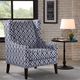 Olliix by Madison Park Navy Barton Wing Chair-4