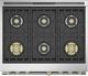 Monogram® Statement Collection 36" Stainless Steel Pro Style Dual Fuel Range with 6 Burners-3
