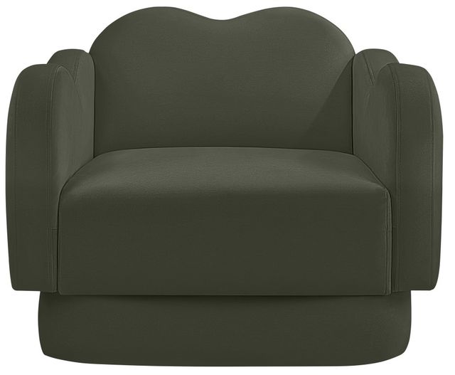 Meridian Furniture Bloom Green Velvet Upholstered Accent Chair-1