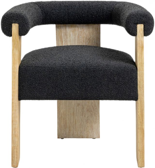 Meridian Furniture Barrel Black/Natural Dining Chair-1