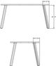Amisco Customizable Lidya Rectangular Table with Two 18" Solid Ash Leaves-1