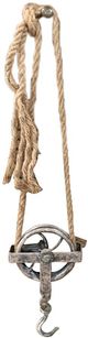 A & B Home Beige/Nickel Pulley Hook-0