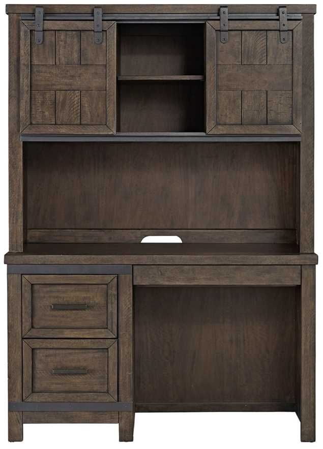 Liberty Furniture Thornwood Hills Rock Beaten Brown Student Desk-1