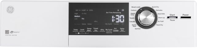 GE® 4.3 Cu. Ft. White Electric Dryer-2