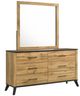 Coaster® Kaywood Natural Pine Dresser with Mirror-0