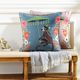 Stylecraft Dann Foley Lifestyle Blue/Brown Designer Throw Pillow-5